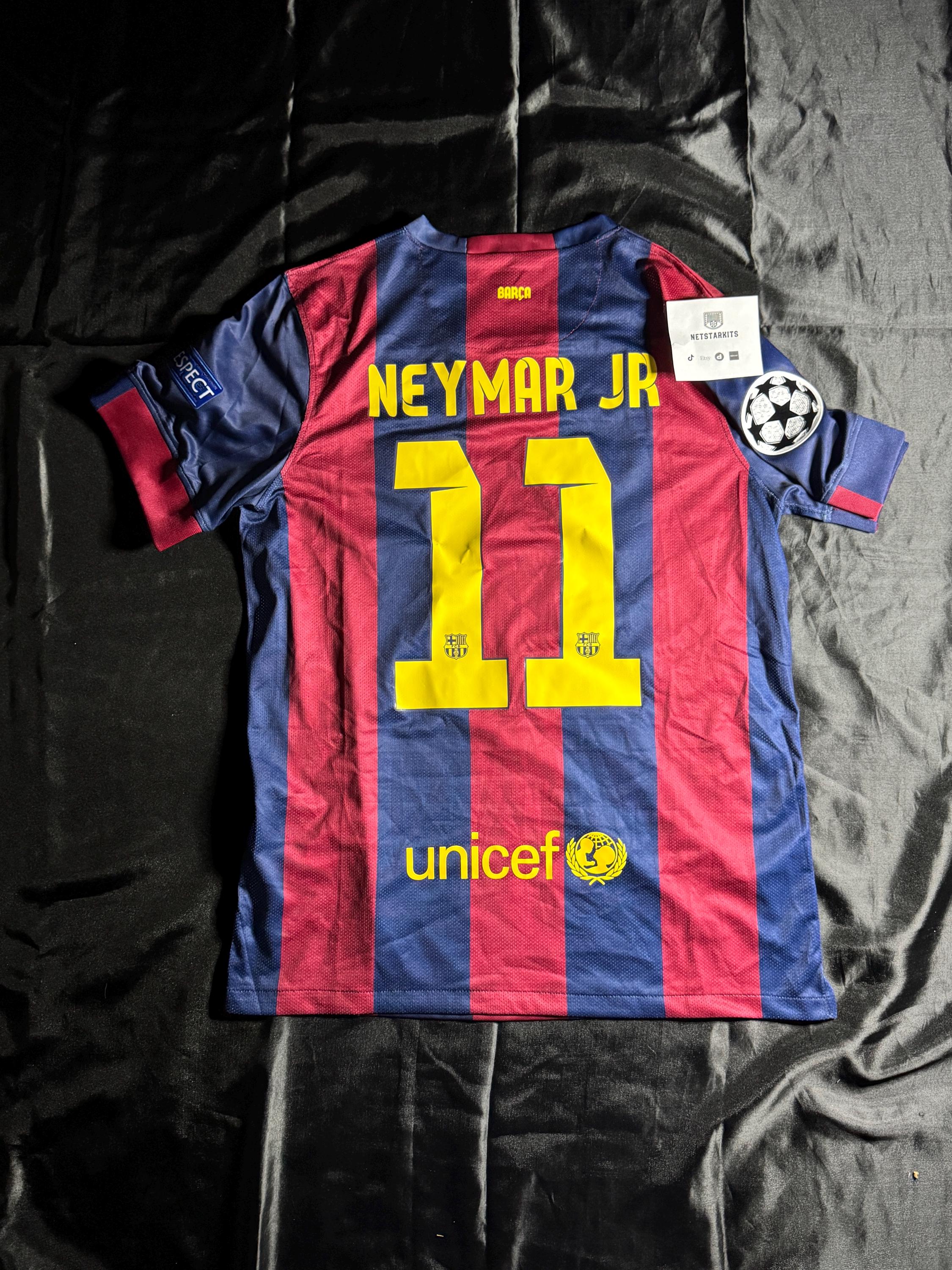 FC Barcelona 2014/15 Home Jersey Red Neymar Jr #11 - Etsy Denmark