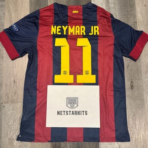 neymar ネイマール 直筆 サイン入り ユニフォーム 証明書付き バルセロナ 額入り】ネイマール直筆サイン入りFCバルセロナユニフォーム