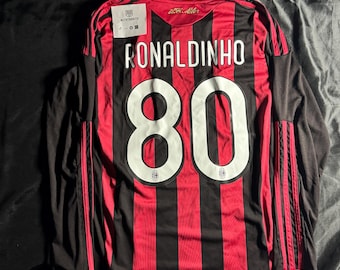 AC Milan  2008/09 Home Jersey Red Ronaldinho #80