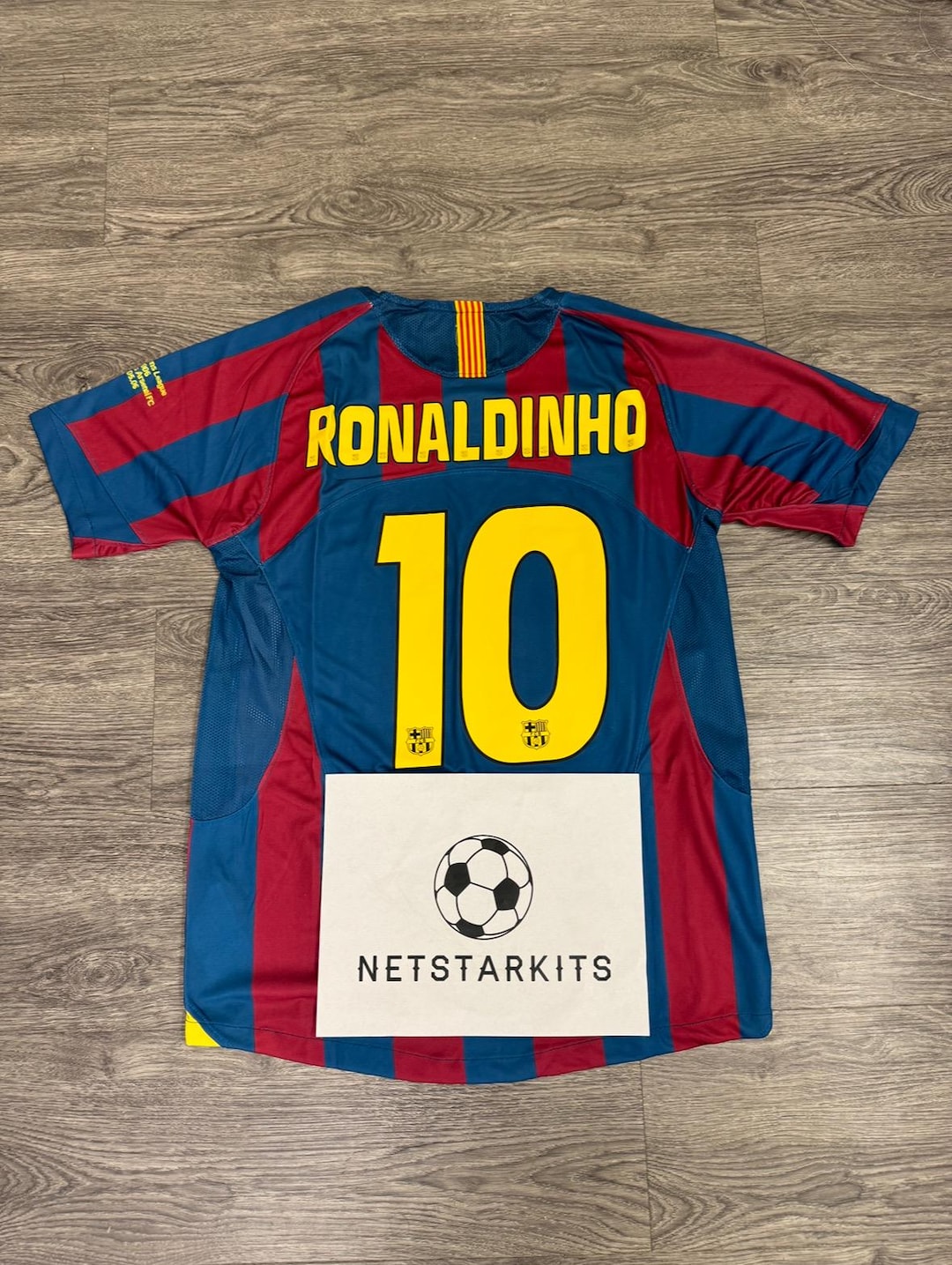 驚きの値段 FC Barcelona Etsy - #10 Ronaldinho Red Jersey Home 2004/05 ウェア