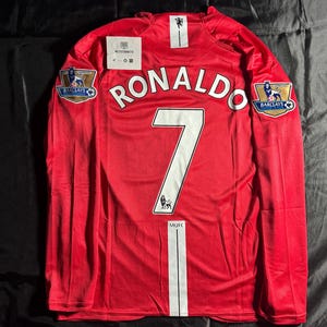 Cristiano ronaldo long sleeve man united jersey - Etsy 日本