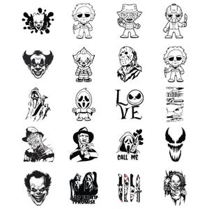 Mega Horror SVG Bundle, Halloween Svg Bundle, Horror Friends Svg, Halloween Horror, Halloween Clipart, Micheal Svg, Jason Svg, Digital