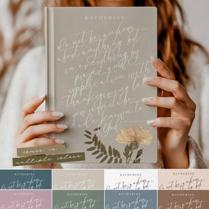 Custom Christian Gift Prayer Journal for Women Gratitude Journal Scripture Notebook Personalized Religious Journal for Sermon Notes Planner