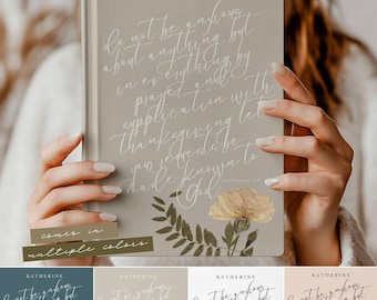 Benutzerdefinierte christliches Geschenk Gebetstagebuch für Frauen Dankbarkeit Journal Schrift Notizbuch Personalisiertes religiöses Journal für Predigt Notizen Planer