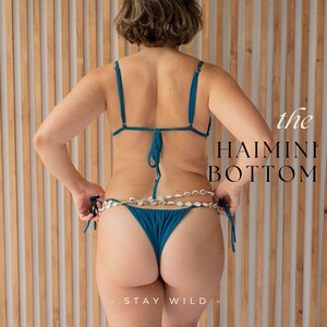 Women&#39;s bikini, sustainable swimwear, cheeky swimwear, sexy bikini, Bikini Bottom, Wild Sol Swim - Haimini Bottom