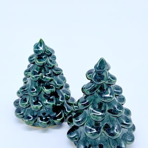 Handmade Ceramic Christmas Tree – Glazed Pottery Holiday Decor, Cozy Cottagecore Tabletop Tree, Artisan Winter Home Accent