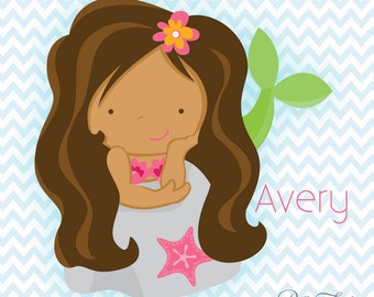 Mermaid Party Printables Instant Download - The Avery Collection