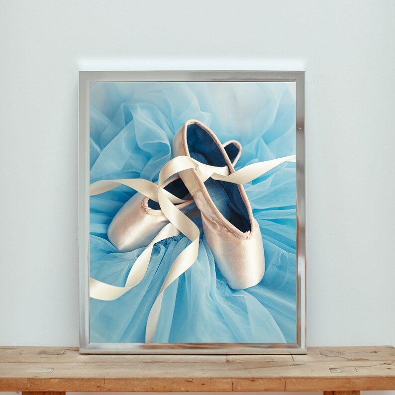 Elegant Ballet Art Photo Print dance in Blue. Wall Decor. Home, Dance