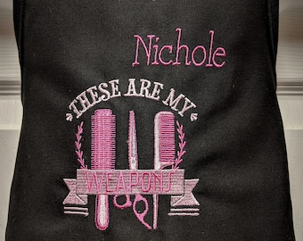 Personalized Embroidered Professional Hair Stylist Beautician Apron~Salon Quality Apron~FREE SHIP