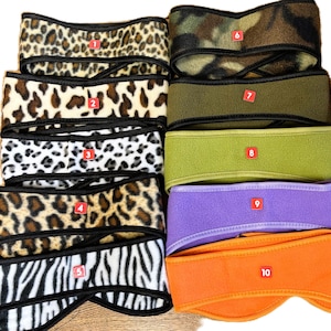 Adjustable Polar Fleece Headband Ear Warmers for Kids & Adults**One Size Fits All