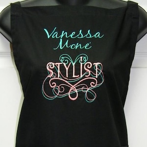 Personalized Embroidered Professional Hair Stylist Beautician Apron~Salon Quality Apron
