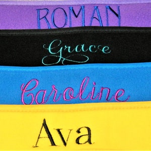 SALE-Personalized (NAME) Polar Fleece Ear Warmer Headband for Fall/Winter for Kids & Adults