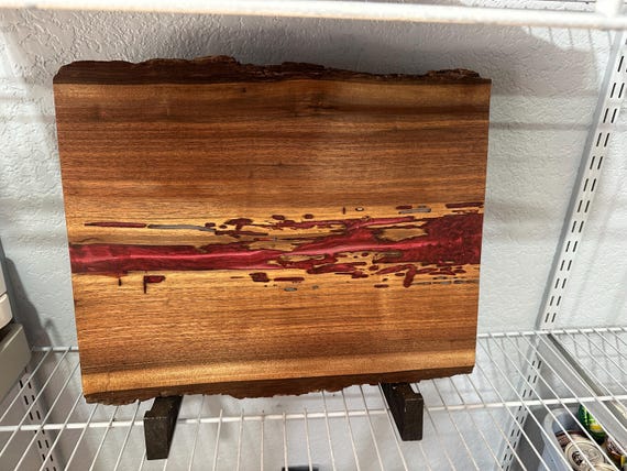 black walnut and epoxy