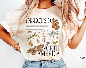 Bug Lover Shirt, Insect Lover Gift, Nature Lover Shirt, Entomology Shirt, Bug Lover Gift, Insect Lover Shirt, Insects of North America