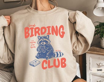 Feral Birding Club, Bird Watcher Shirt, Birding Apparel, Bird Lover Tee, Nature Lover Gift, Ornithology, Bird Watching, Gift for Bird Lover