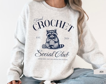 Crochet Shirt, Funny Crochet Shirt, Yarn Lover Shirt, Crochet Gift, Funny Raccoon Shirt, Crafty Gift