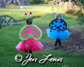 Lady Bug Wings Wire Free You Pick Color Toddler Girl Adult size