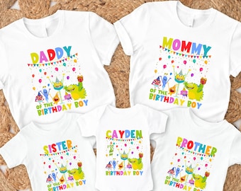 Personalized Super Simple Song Birthday Shirt For Family, Simple Song Characters Birthday Tee, Custom Name Birthday Matching Family Shirt