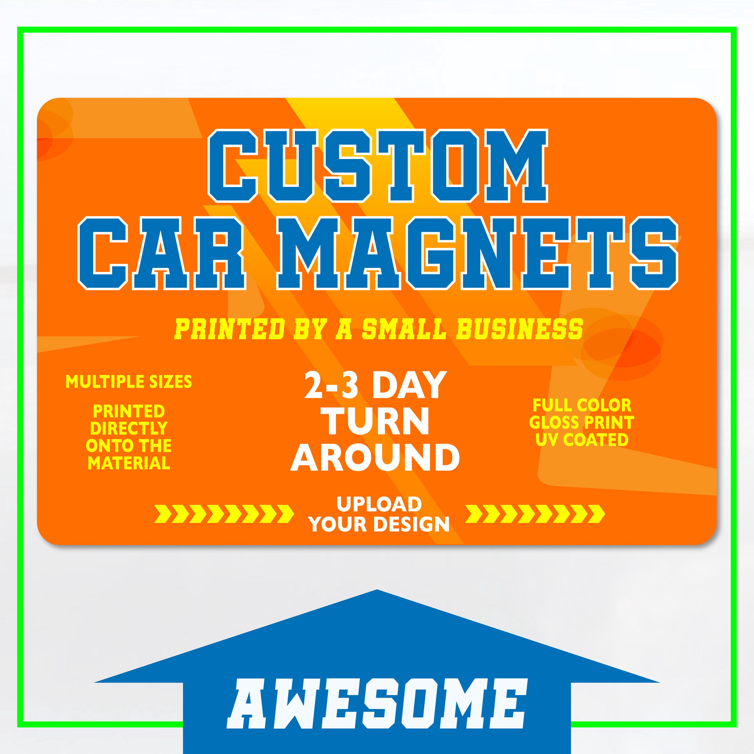 Custom Car Magnet Sign, Custom Logo for Your Car Van Truck, High ...