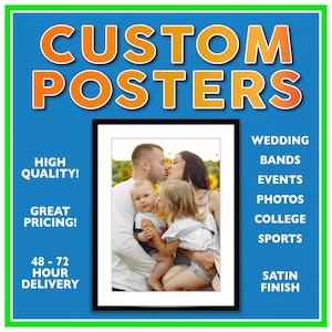 Impresión de carteles, impresión personalizada, impresiones de carteles fotográficos, entrega rápida, alta calidad y ¡SUPER GENIAL!