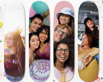 Birthday Gift Custom Skateboard - Personalize Your Own Board Design - Upload Your Own Image - Wall Art, Decor, Skateboard Deck