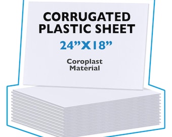 Corrugated Plastic Board 36x36 50 Pack White Coroplast Sheets 36x36 Plastic - View #4