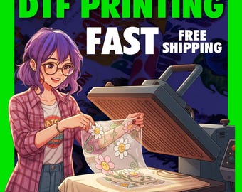 Custom DTF Film Gang Sheet, Personalized Heat Print Transfer