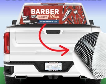 Custom CAR Window Perforated Decal Vinyl - One-Way Window Sticker Vinyl - Waterproof and AWESOME Quality, Truck Decals, FREE Shipping