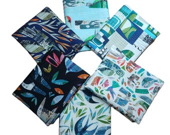 Flying South - Fat Quarter Bundle - 6 Pieces - by Clare Youngs for Free Spirit Fabrics