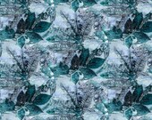 Arctic Leaves Spruce- Into the Woods by Katrinka for Free Spirit - Sold by the half yard - Shipped as Continuous Yardage