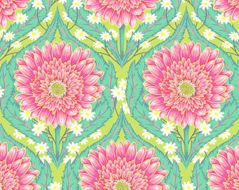 Untamed - Daisy and Confused - Moonbeam - by Tula Pink for Free Spirit fabrics  - Sold by the Yard - Shipped as Continuous Yardage