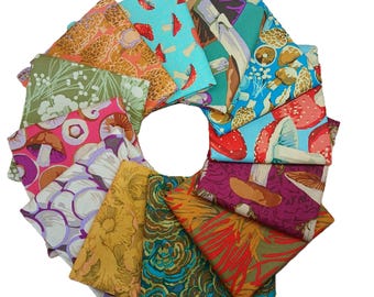 Forage - 12 Piece Fabric Bundle - 2 Options Fat Quarters or Half Yards - by Martha Negley for Free Spirit
