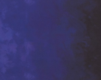Midnight Sky Ombre by Jennifer Sampou - Robert Kaufman - Sold by the Yard + Shipped as Continuous Yardage