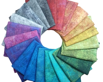 Halcyon Tonals Fabric Bundle - 22 pieces - Two Options Fat quarters or half yards -From In the Beginning Fabrics by Jason Yenter