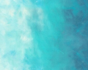 Turkish Sea - Sky Ombre by Jennifer Sampou - Robert Kaufman - Sold by the 1/2 Yard + Shipped as Continuous Yardage