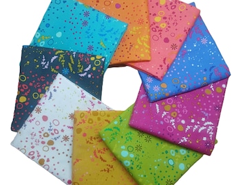 Sun Print Fabric Bundle - 9 Pieces - by Alison Glass for Andover Fabrics - Two Options - Fat Quarter Bundles or Half Yard Bundles