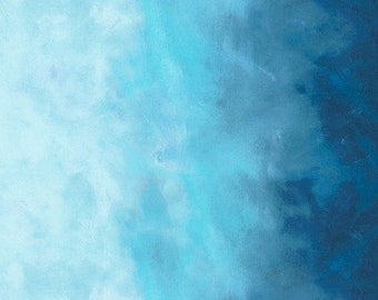 Ocean Sky Ombre by Jennifer Sampou - Robert Kaufman - Sold by the 1/2 Yard + Shipped as Continuous Yardage