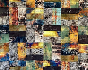 Abandoned Kit with Busy Bee Pattern - 10 Fat Quarters - by Tim Holtz for Free Spirit Fabrics