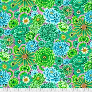 Enchanted - Green - Phillip Jacobs for Kaffe Fassett Collective - Sold by the half yard - Shipped as Continuous Yardage