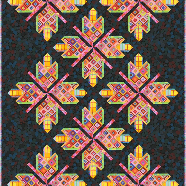 Theia Quilt Kit with Kaffe Fassett fabrics by Tammy Silvers for Free Spirit Fabrics