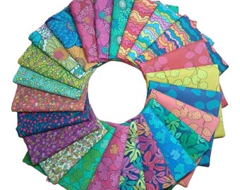 Sunshine Fabric Bundle - by Sally Kelly for Windham Fabrics  - Two Options - Fat Quarter Bundles or Half Yard Bundles