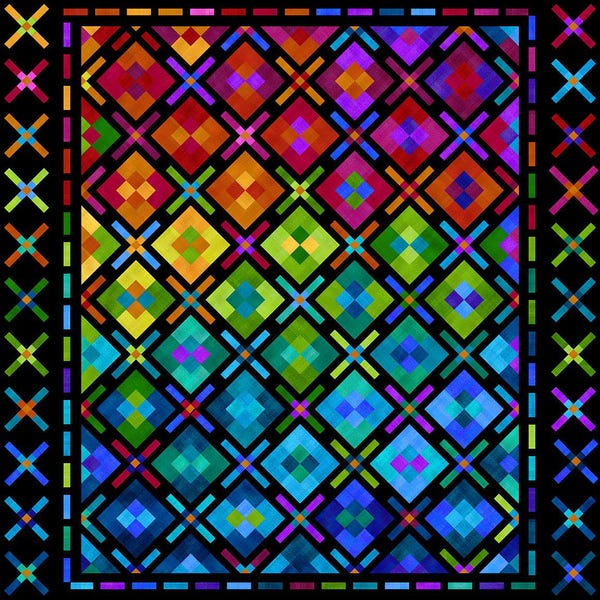 Summer Sparkles Quilt Kit by Laurie Shifrin
