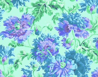 Garden Party - Celadon - by Philip Jacobs for the Kaffe Fassett Collective - Sold by the half yard - Shipped as Continuous Yardage