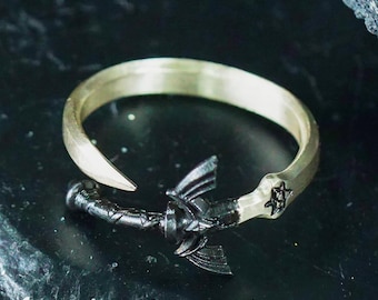 Zelda Master Sword Ring 950 Silver, EXCLUSIVE Handmade TotK Fantasy Jewelry, Perfect Breath of the Wild and Legend of Zelda Silver Ring