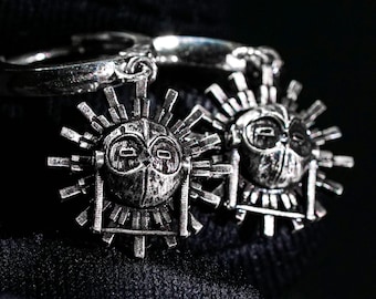 Esquie Earrings & Ring, Clair Obscur: Expedition 33 Inspired Silver Ring Necklace Set, Gamer Cosplay Gift, Halloween, Xmas Jewelry Gift