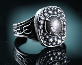 Dark Souls Havel's Ring, Handmade 950 Silver Fanmade Jewelry, Collector’s Gift for Gamers & Soulsborne Fans, Christmas Gift for Him