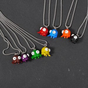 PREMIUM R.E.P.O Pendant Necklace – 950 Silver Pendant with Enamel Gloss Finish – Hand-Painted Gamer Jewelry Gift Inspired by R.E.P.O.