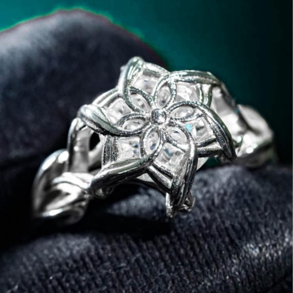 EXCLUSIVE Lotr Ne.n.y.a E.|.f Ring, 950 Sterling Silver Galadriel