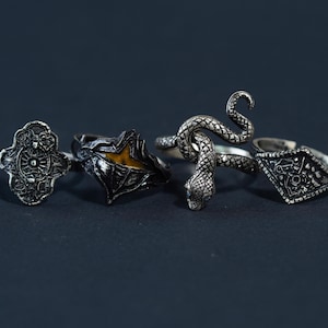 EXCLUSIVE Handmade Dark Souls Ring Collection, 950 Silver Rings, Featuring Calamity Ring & Ring of Favor for Fantasy and Dark Souls Fans