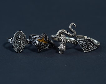 EXCLUSIVE Handmade Dark Souls Ring Collection, 950 Silver Rings, Featuring Calamity Ring & Ring of Favor for Fantasy and Dark Souls Fans